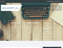 Tablet Screenshot of manuscriptlink.com